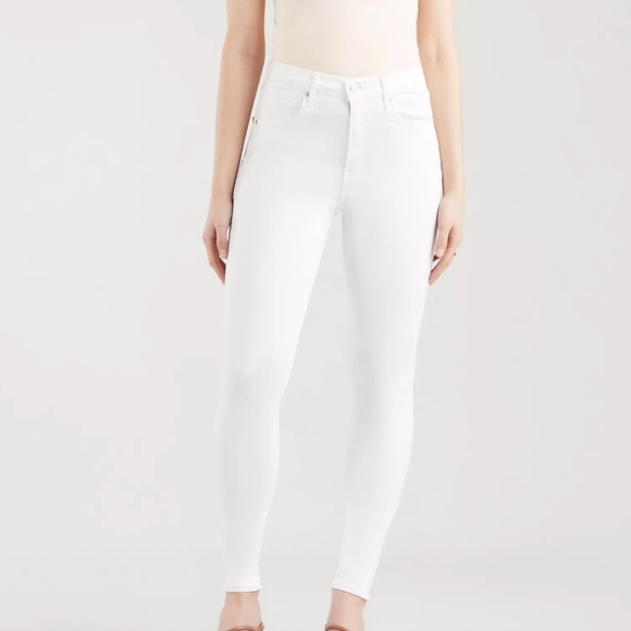 Levi's premium white mile high super skinny jeans high waist - Picture 4 of 14